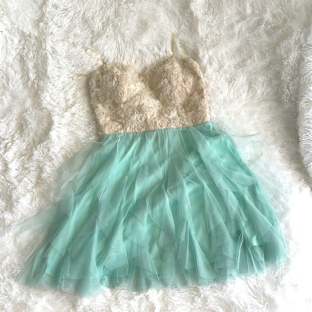 Beautiful Turquoise Juniors Dress